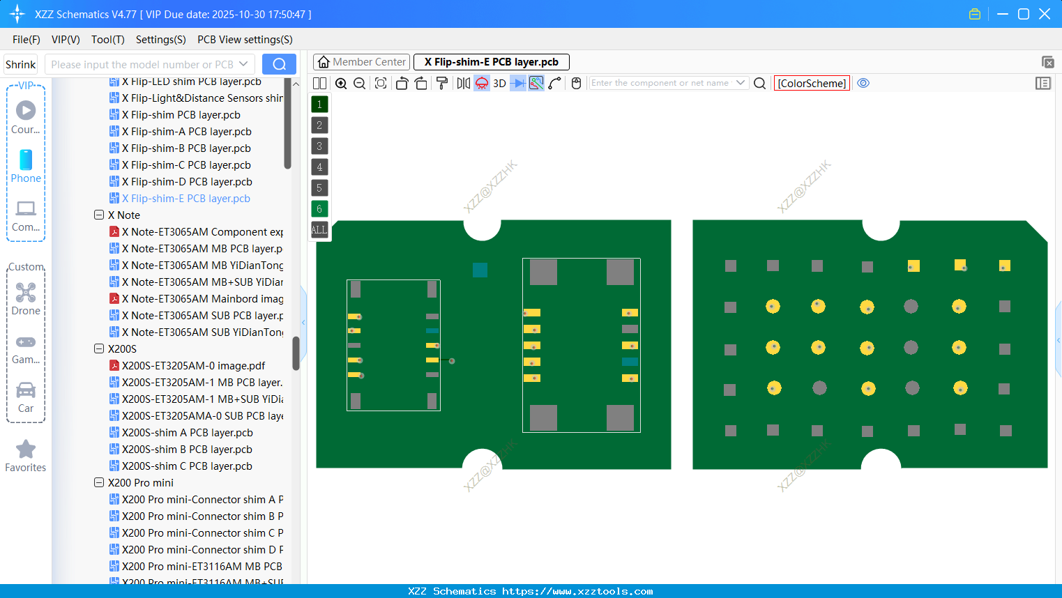 VIVO X Flip-shim-E PCB Layer